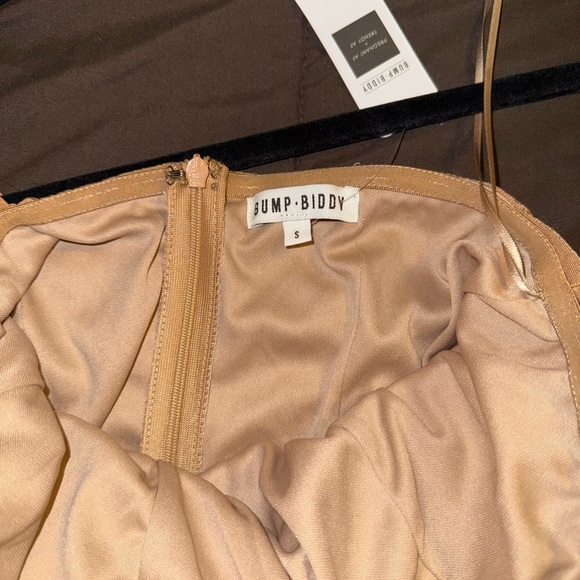 Elegant Tan pregnancy Evening Gown - Picture 5 of 5